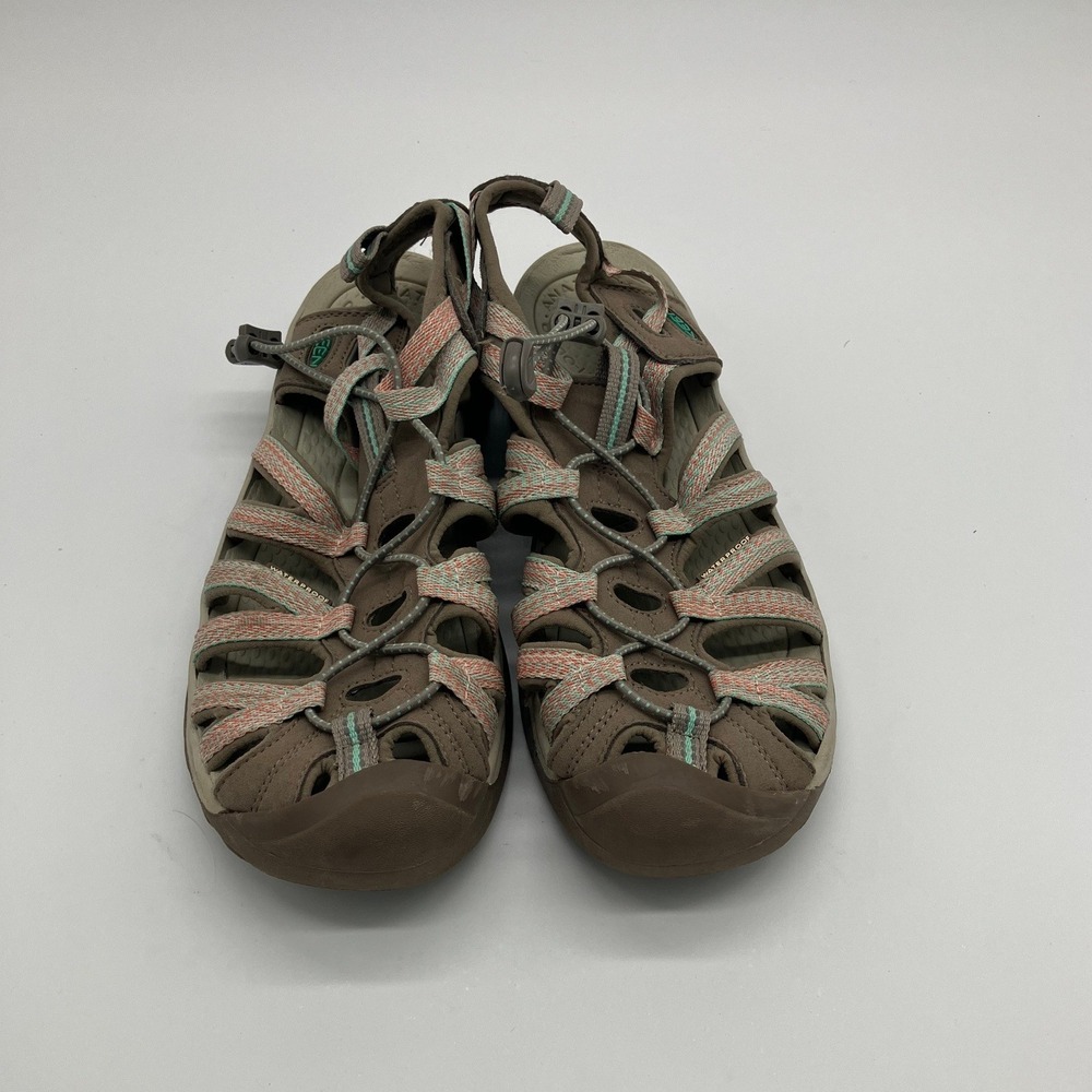 Keen Whisper Tan Pink Waterproof Hiking Sandals Womens Size 11 Sport Water Shoes